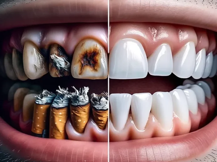 تاثیر سیگار بر دندان