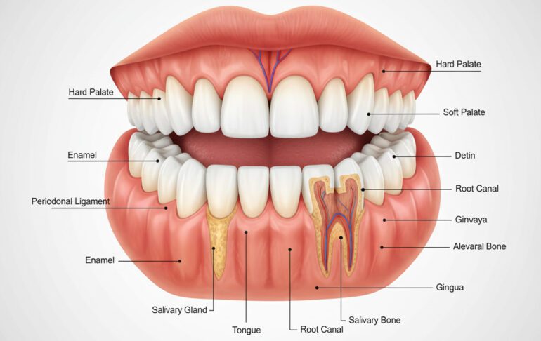 درمان لثه تحلیل رفته بدون جراحی