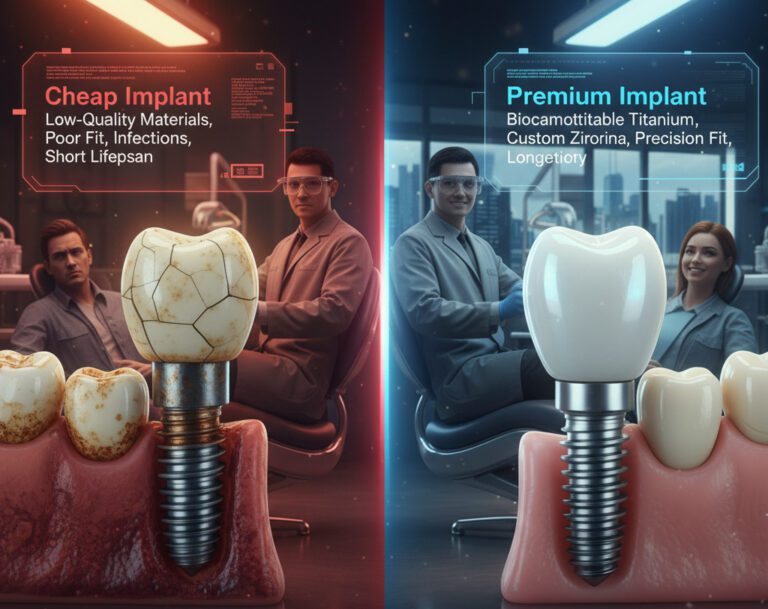 خطرات پنهان ایمپلنت های ارزان قیمت